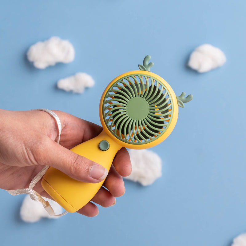 Portable USB Rechargeable Mini Handheld Fan | Strong Airflow Cooling Fan Pakistan