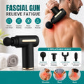 Deep Tissue Massage Gun - Portable Percussion Muscle Massager with 4 Heads