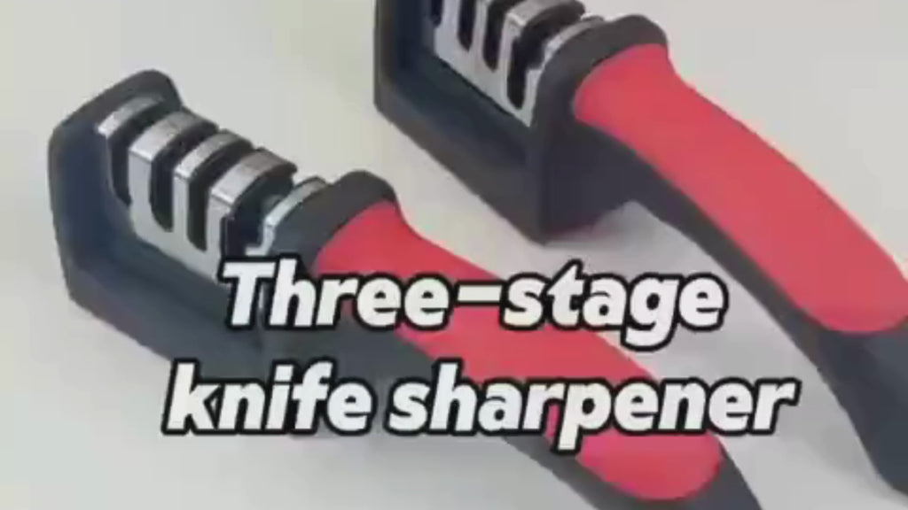 3-Stage Kitchen Knife Sharpener | Manual Knife Sharpener
